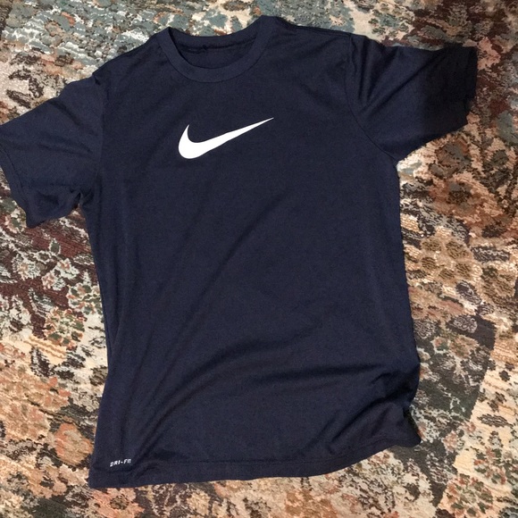 ❌SOLD❌NAVY Nike dry fit shirt size large - Picture 3 of 8